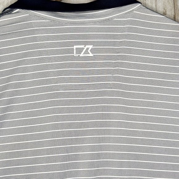 Cutter Buck LSU Gray Meridian Half-Zip Pullover Embroidered Tiger DryTec Size M - Picture 5 of 8